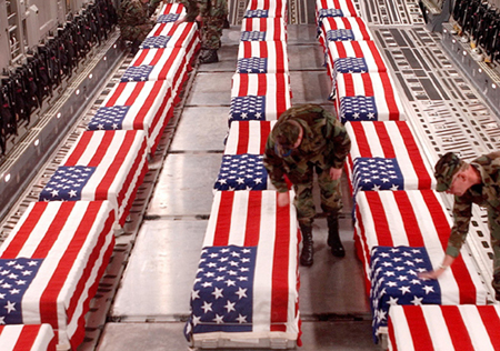 The Memory Hole > Photos of Military Coffins (Battlefield and Astronaut Fatalaties) at Dover Air Force Base