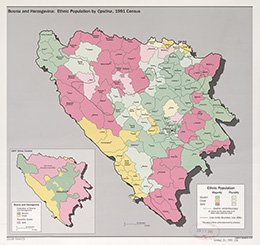  Bosnia and Herzegovina: Ethnic Population by Opstina, 1991 Census – Source: Library of Congress