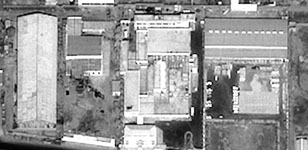 Advanced KH-11 photograph of Shifa Pharmaceutical Plant, Sudan, released after the U.S. attack on the plant in August 1998