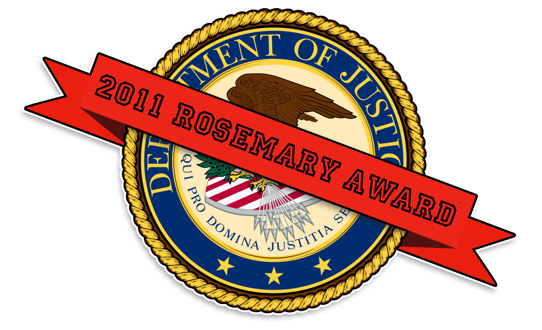 2012 Department of Justice Rosemary Award